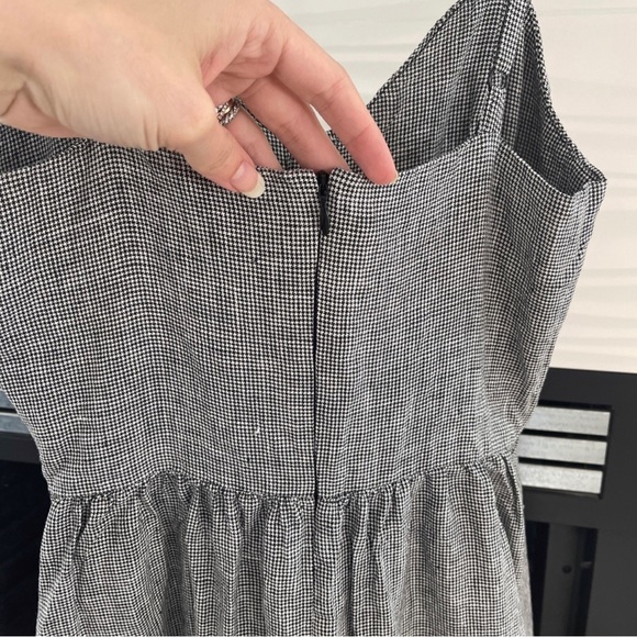Reformation Thelma Linen Dress Houndstooth (Rare!) - Picture 6 of 6